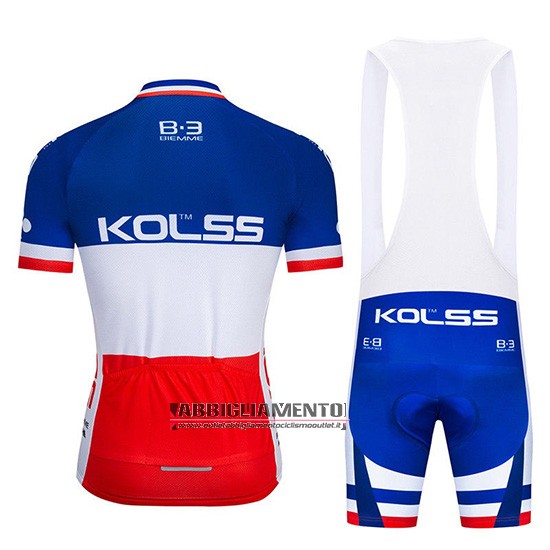 Abbigliamento Kolss Campione Francia 2019 Manica Corta e Pantaloncino Con Bretelle - Clicca l'immagine per chiudere